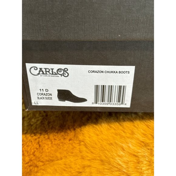 Carlos by Carlos Santana Men\'s Corazon Chukka Suede‎ Boot, Black, Size 11, NIB main image 8